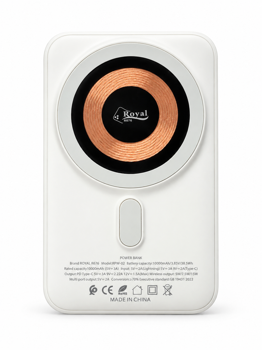 Powerbank sans fil 10000 mAh avec support