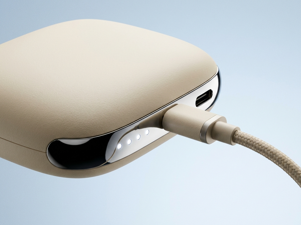 Mini power bank 10000mAh en charge via câble USB-C