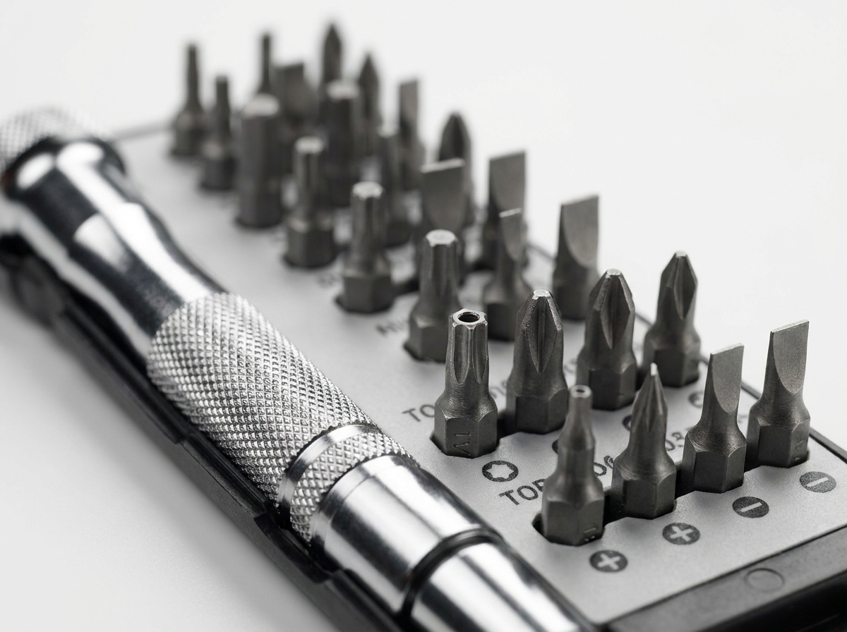 24 embouts variés du kit tournevis, aimantés